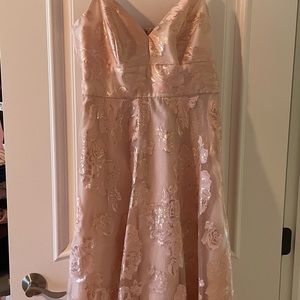 Pink Flower Dress! Size 12